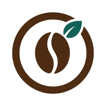 Coffee bean logo, colour SVG