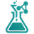 48 px favicon frame of the flask symbol